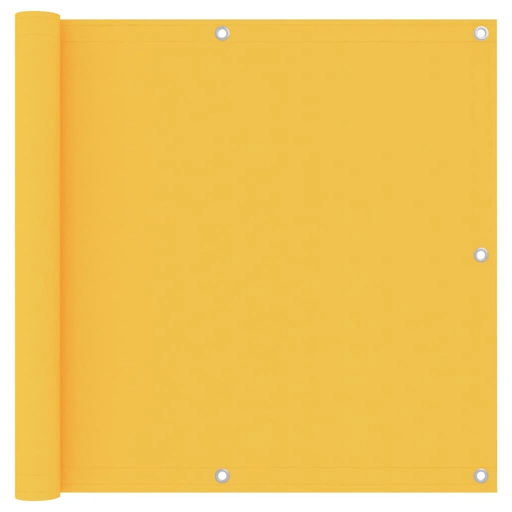 Schermo per balcone schermo per la privacy 90 x 600 cm tessuto Oxford giallo 02_0010206