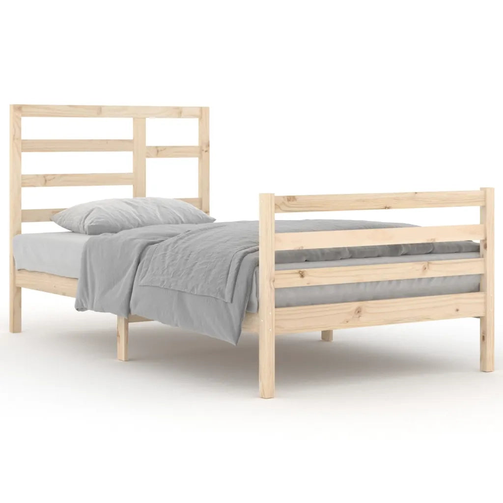 Giroletto-Struttura Letto in Legno Massello 100x200 cm 646407