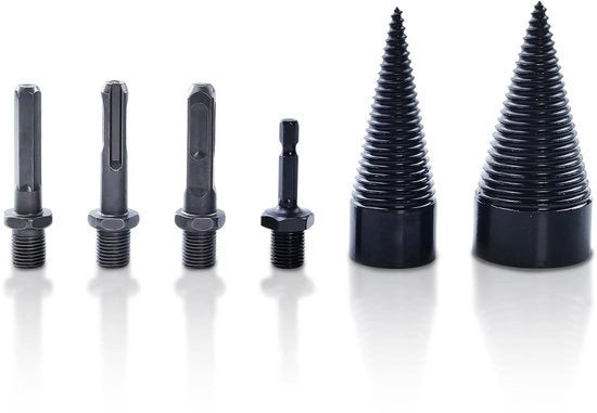 Houtsplitter per legno - Houtboor 32/42 mm - Set di punte per legno - Boor a spirale per legna da camino - Alta qualità