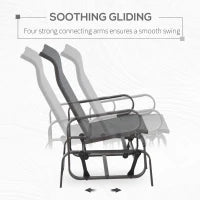 – Sedia a Dondolo da Giardino 75 × 60 × 105cm