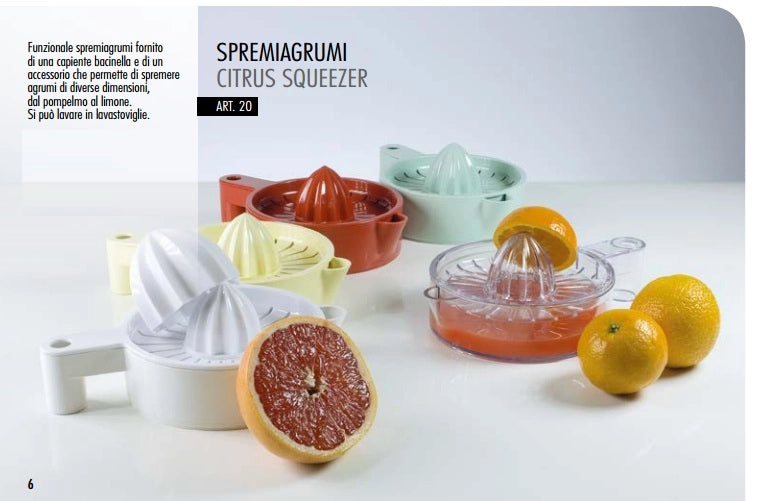 Spremiagrumi manuale in abs doppio cono 24 x 16 x 9 cm