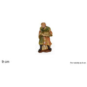Trade Shop - Statuina Melchiorre 9 Cm Per Presepe In Resina Decoro Natale Natalizio Nativita' -
