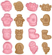 Set di stampi per biscotti a forma di biscotto, 8 pezzi, stampi per biscotti per bambini, stampi per fondant a forma di biscotto, stampo per biscotto, stampo per biscotti a forma di biscotto, accessori per cucina dei bambini