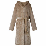 Accappatoio con Cappuccio Cammello xxxl Flanella 42017224