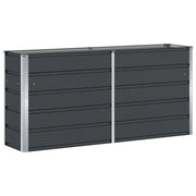 Fioriera moderna e versatile per interni ed esterni 160 x 40 x 75 cm acciaio antracite 02_0059220