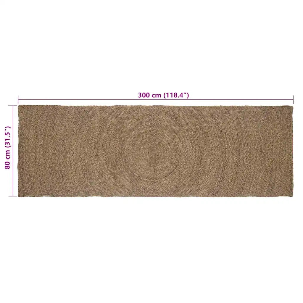 Tappeti per area Grigio 80 x 300 cm Juta