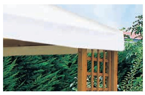 Telo In Pvc Per Gazebo 300X300 Cm Bordo Diritto