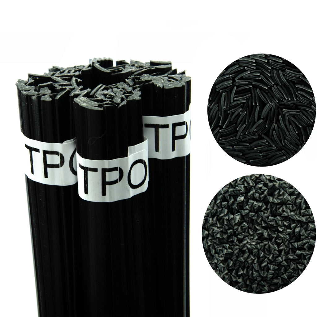 Saldatura Plastica TPO Rosfix – Granuli Neri 100g | Filo 42cm, 320-380°C | Per Paraurti, Passaruota, Modanature Laterali