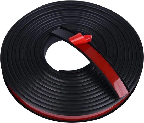 Striscia di protezione autoadesiva per mobili - Protezione contro urti - Tavoli - Sedie - Scaffali - Restauro - 25mm - 5m - Nero.