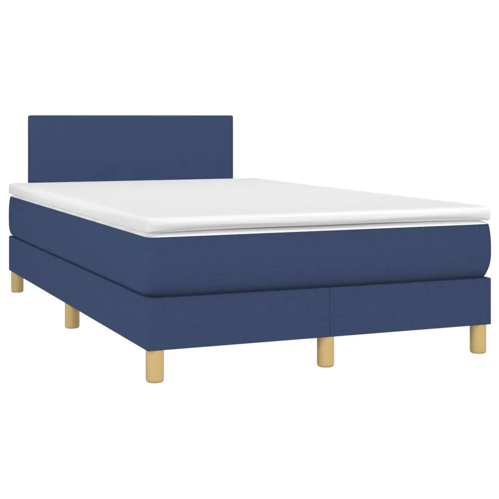 Giroletto a Molle con Materasso Blu 120x200 cm in Tessuto cod mxl 64229