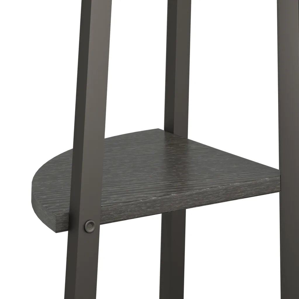 Scaffale Angolare a 3 Livelli Nero 45,5x31,5x120 cm CFW4242465