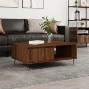 Tavolino da Salotto-Tavolino da soggiorno-Tavolo Rovere Marrone 90x60x35cm Legno Multistrato 850525