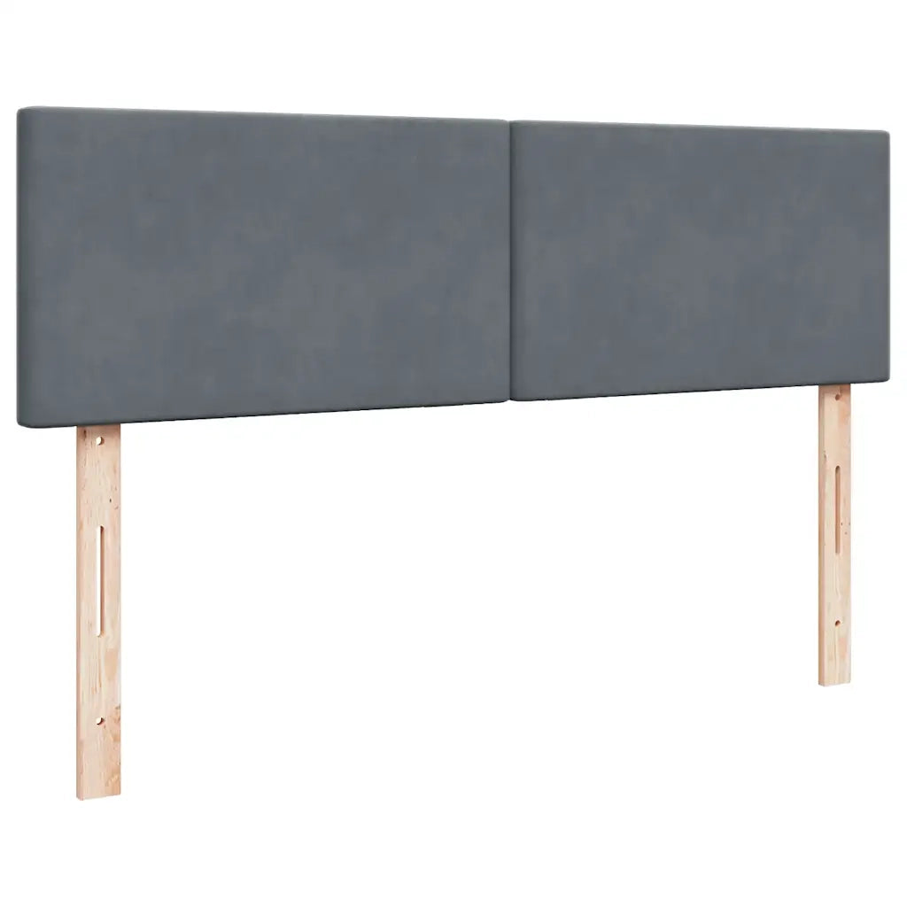 Struttura Letto Pouf con Materassi 160x200 cm in Velluto 3312051