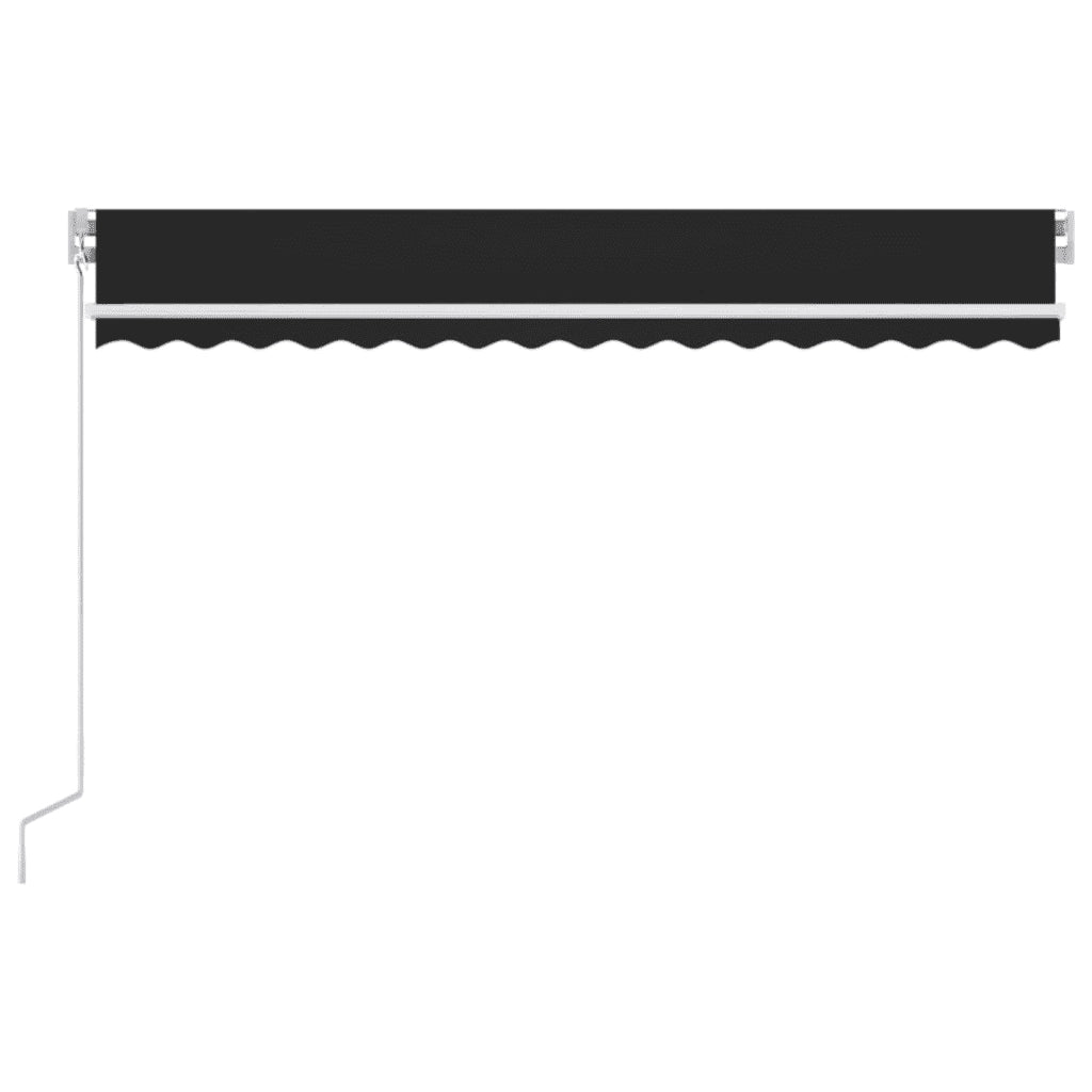 Tenda da Sole Retrattile Manuale 400x350 cm Antracite 3068979