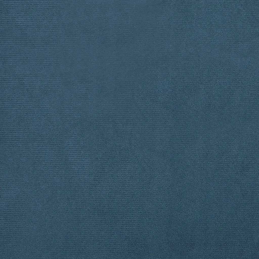 Poltrona Cabriolet con Poggiapiedi Blu Scuro in Velluto