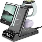 Caricatore Senza Fili per Galaxy Z Flip 6 - Caricatore Senza Fili per Samsung Galaxy Z Flip 6/5/4/3/2/1 - Galaxy Watch 7/6/6 Classic /5/5 Pro/4/3 - Galaxy Buds 3 Pro/Buds 3/Live (703F) - Caricatore Senza Fili Rapido per Dispositivi Mobili