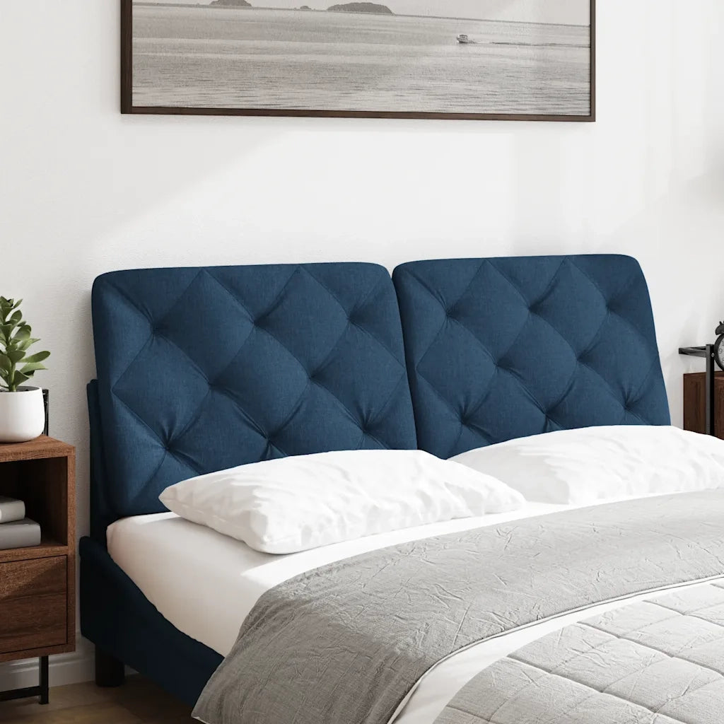 Cuscino Testiera Blu 140 cm in Tessuto 4019225