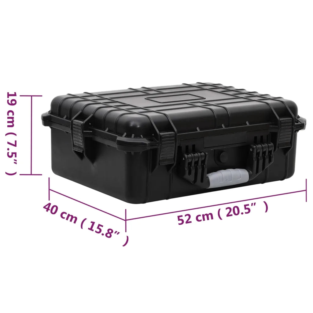 Valigetta da Volo Portatile Nera 52x40x19 cm in PP CFW4569295
