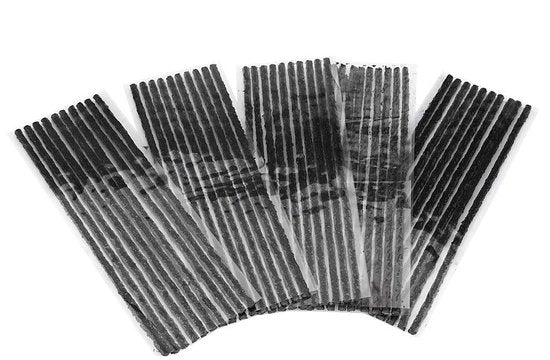 Kit di riparazione pneumatici 50 pezzi - Pneumatici senza tubo - Strisce di gomma - Auto/Moto - Materiale di alta qualità - Facile da utilizzare - Riparazione pneumatici