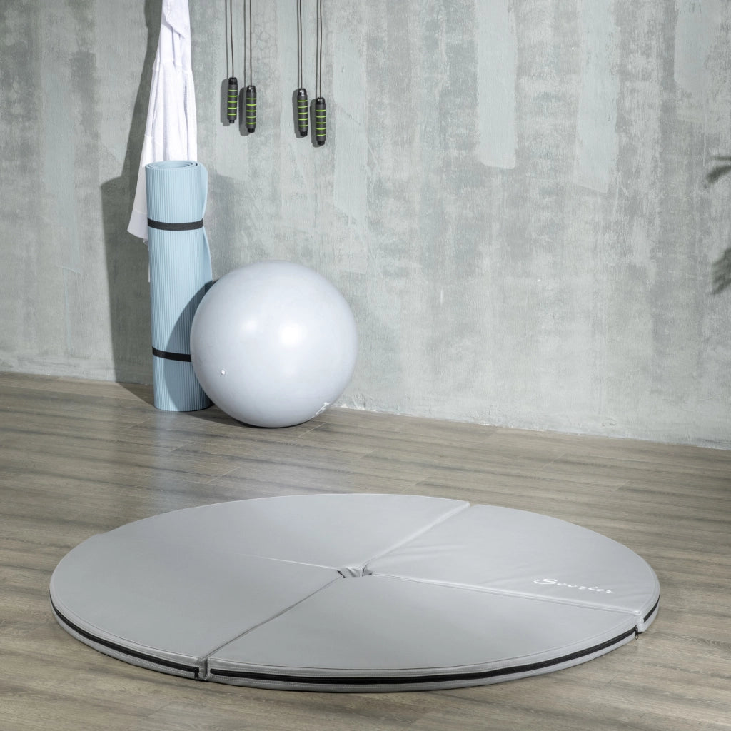 Tappetino pieghevole per pole dance ¨C zephmum ¨C grigio 150x5 cm