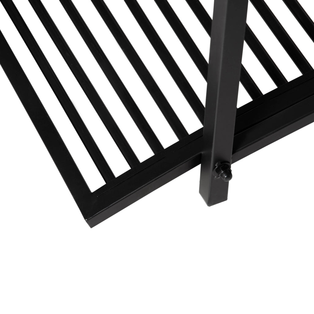 Ponticello da giardino in metallo ¨C zephmum ¨C nero 102x48x49 cm
