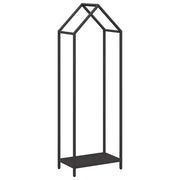 Rastrelliera per Legna da Ardere Nera 40x25x120 cm CFW2991117