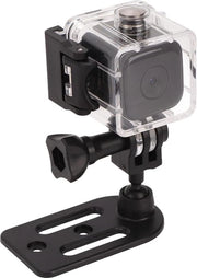 Cassa Acqua Profonda Azione HD Mini Camcorder con Supporto - Visione Notturna - Rilevamento Movimento - Batteria Ricaricabile - Vlog Sicurezza Casa - 1080P