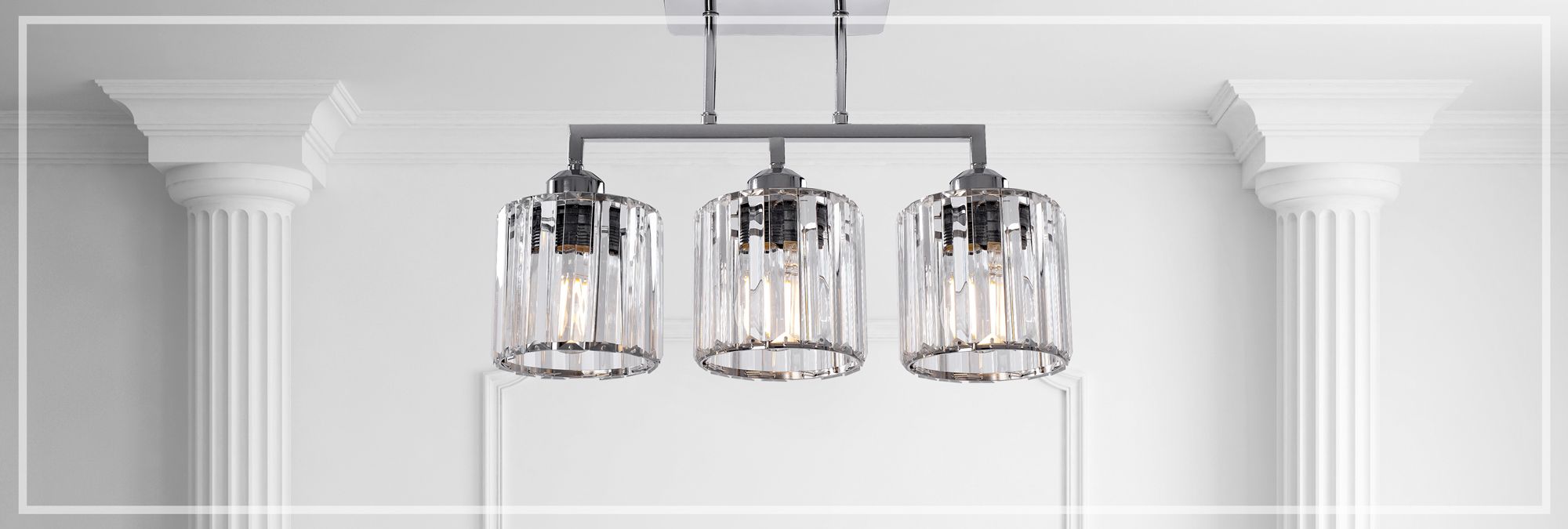 Lampada Pensile Glamour Cromo 3xe27 392228