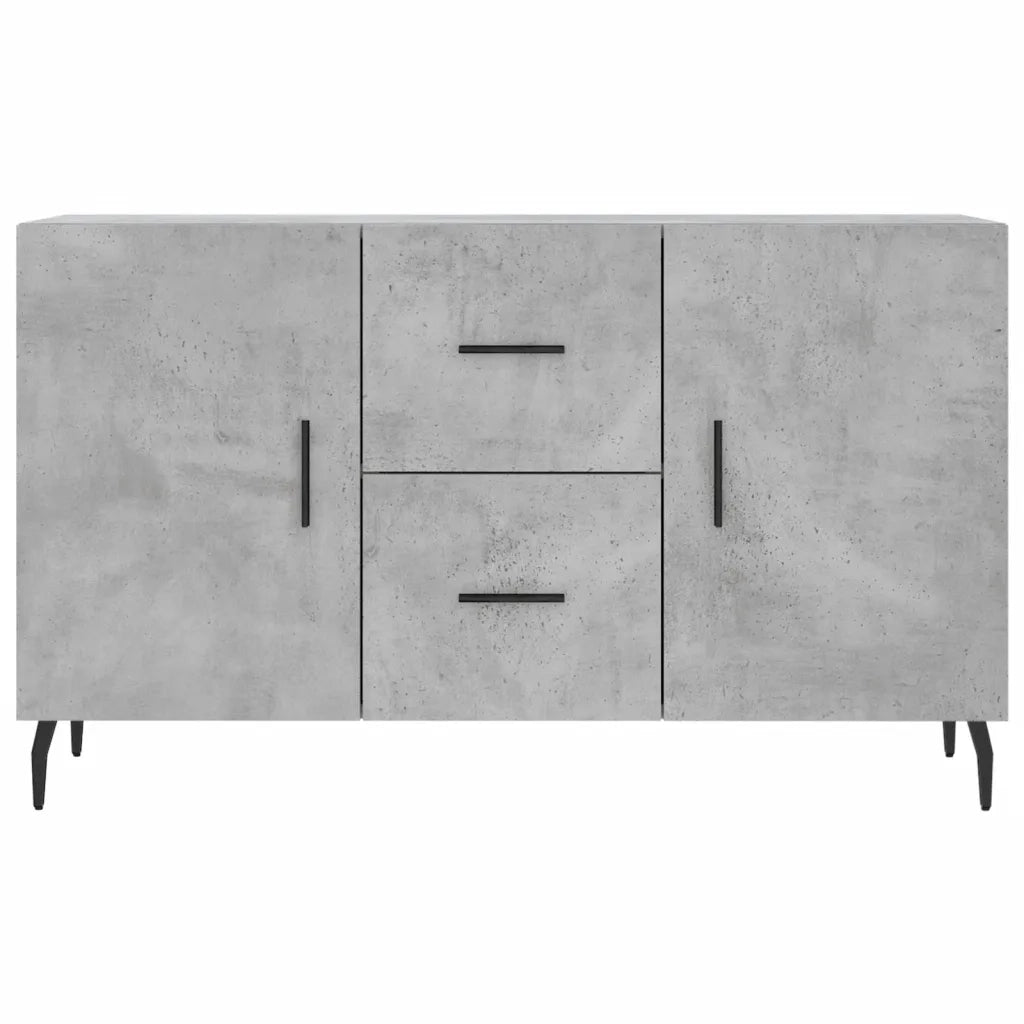 Credenza | Madia | Buffet da pranzo | Armadio da pranzo Grigio Cemento 100x36x60 cm in Legno Multistrato