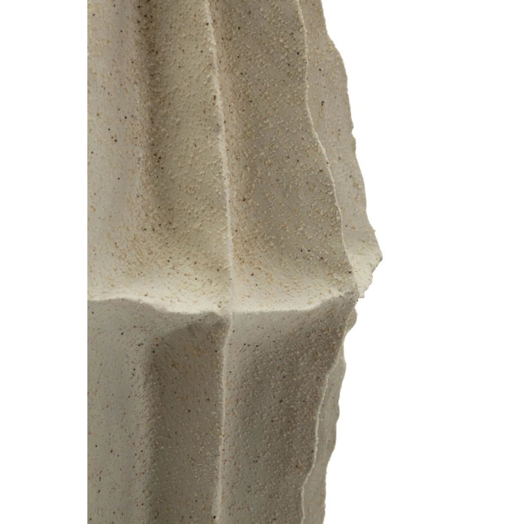 Vaso decorativo in poliresina effetto sabbia