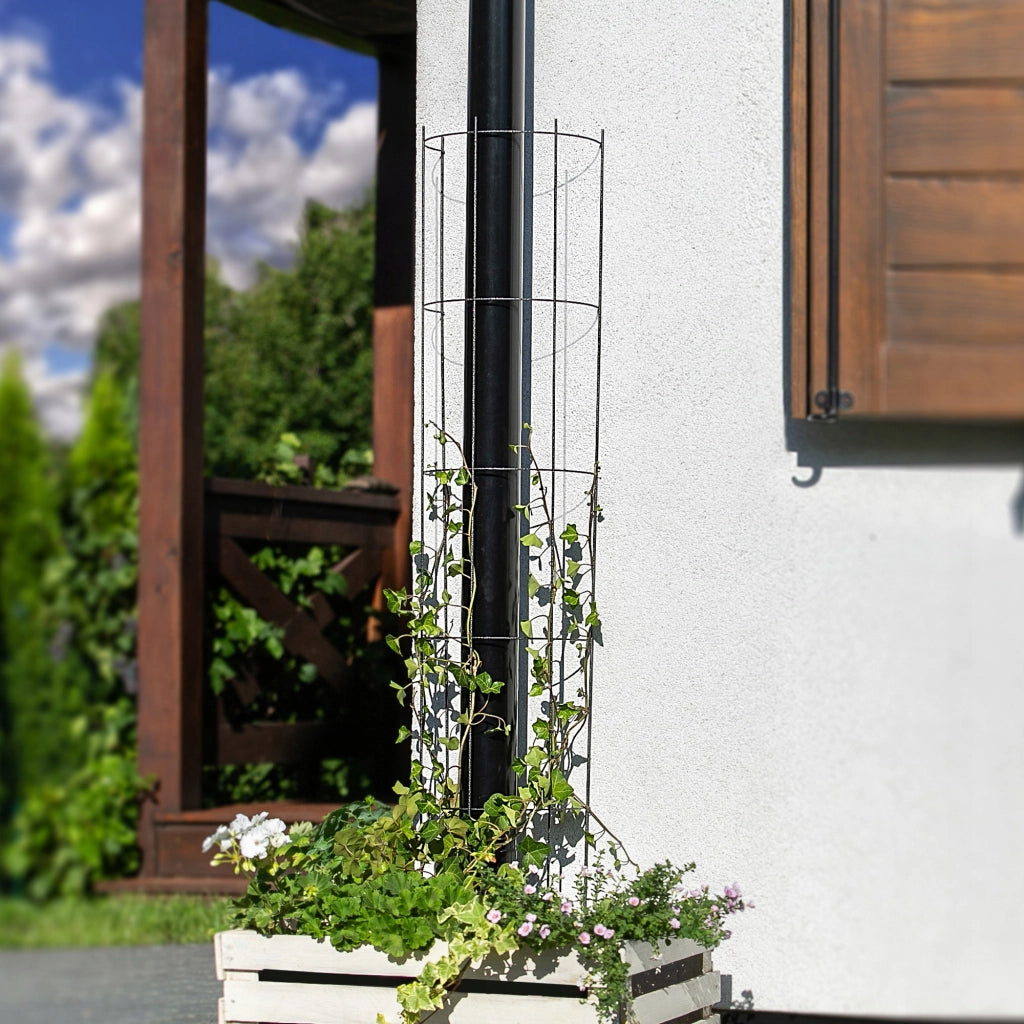 Supporto in metallo per pergola da giardino KADAX per fiori, rose, piante, colonna 150 cm