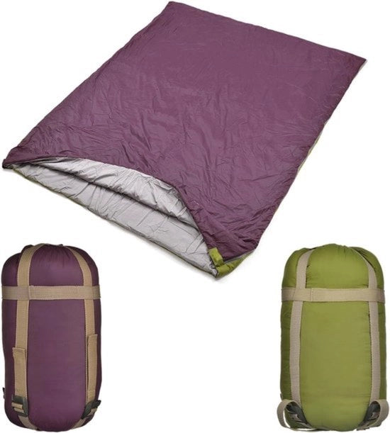 Sacco da Campeggio Ultraleggero - Progettato a Forma Rettagolare - Design di Isolamento dal Freddo - Adatto per l'Uso All'Aperto