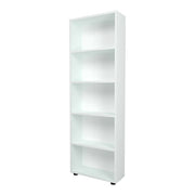 Libreria di design per soggiorno stile originale 5 ripiani 172 x 55 x 20 cm bianco 03_0006516