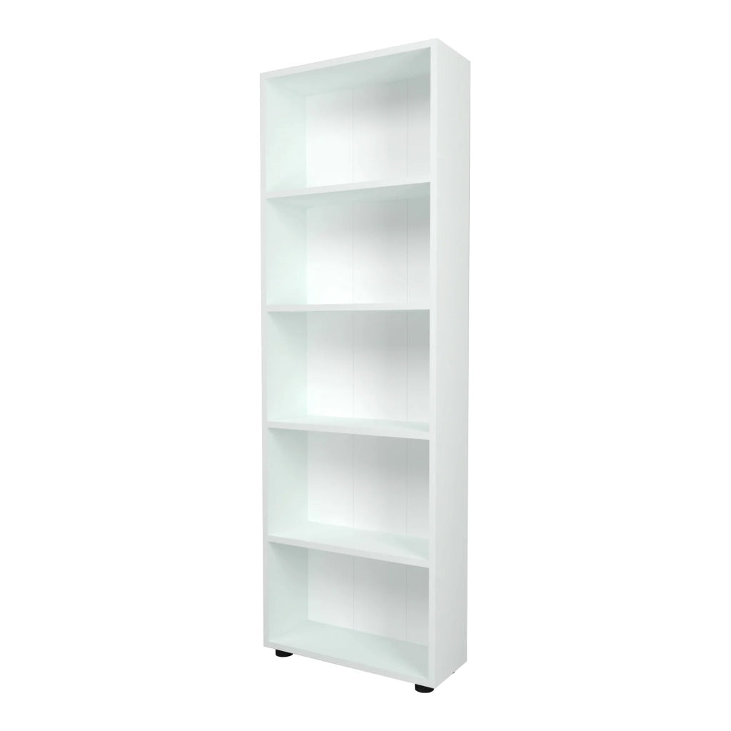 Libreria di design per soggiorno stile originale 5 ripiani 172 x 55 x 20 cm bianco 03_0006516