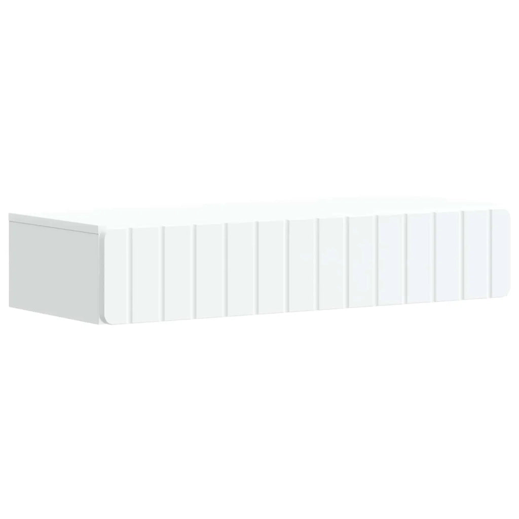 Tavolino da Parete Laterale Bianco 87,5 x 34,5 x 17 cm 898325