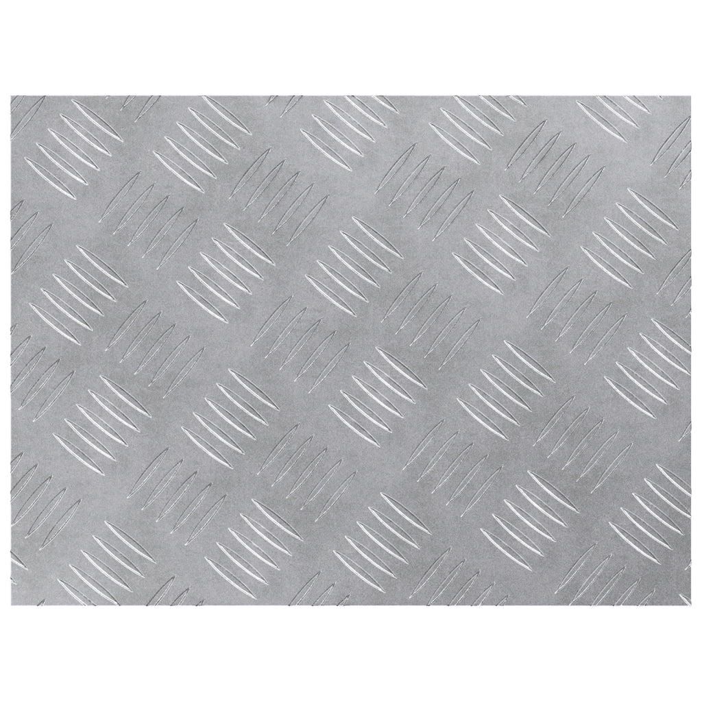 Piastra di Alluminio a Scacchi - 2 Pezzi, Antiscivolo, 40x30 cm
