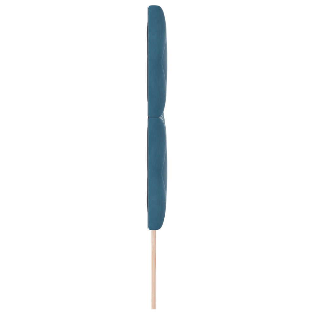 Testata LED  Design a Blocchi a Diamante Blu Scuro 200 cm Velluto