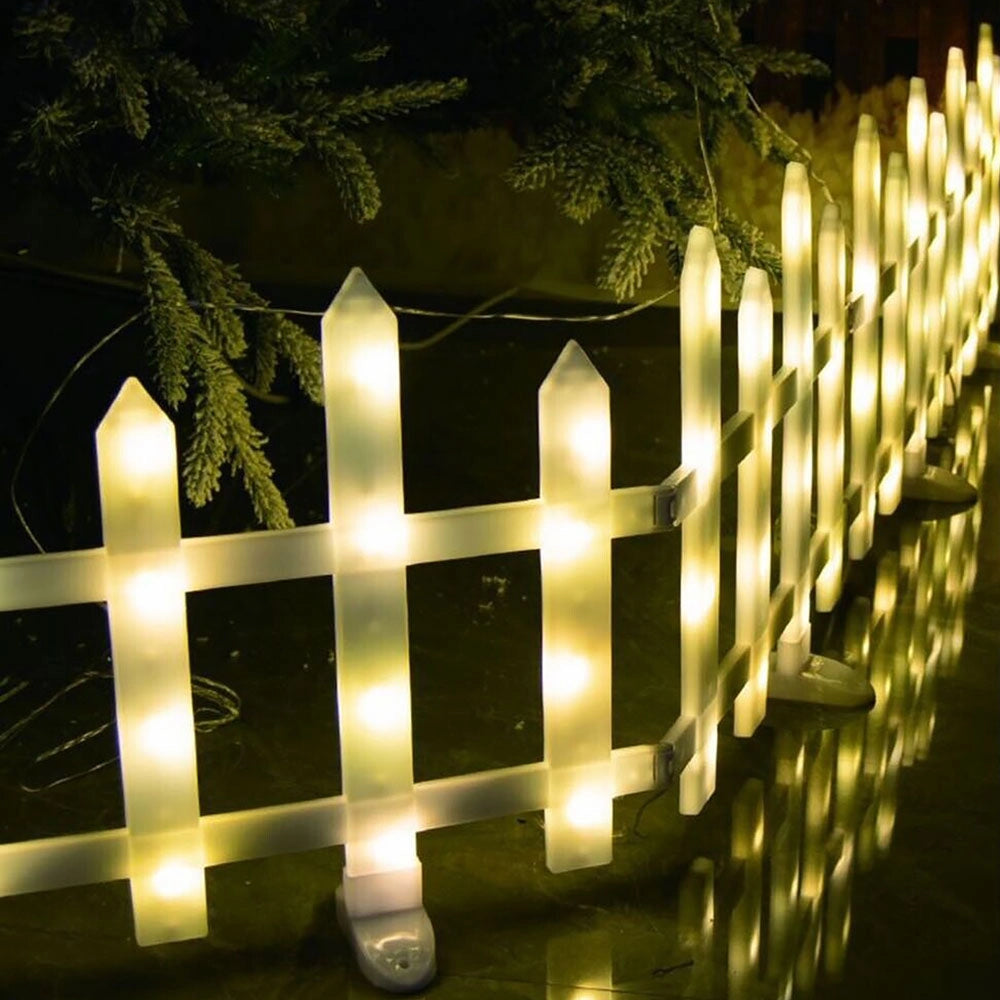 Recinzione luminosa a LED per albero di Natale decorazione natalizia luce calda