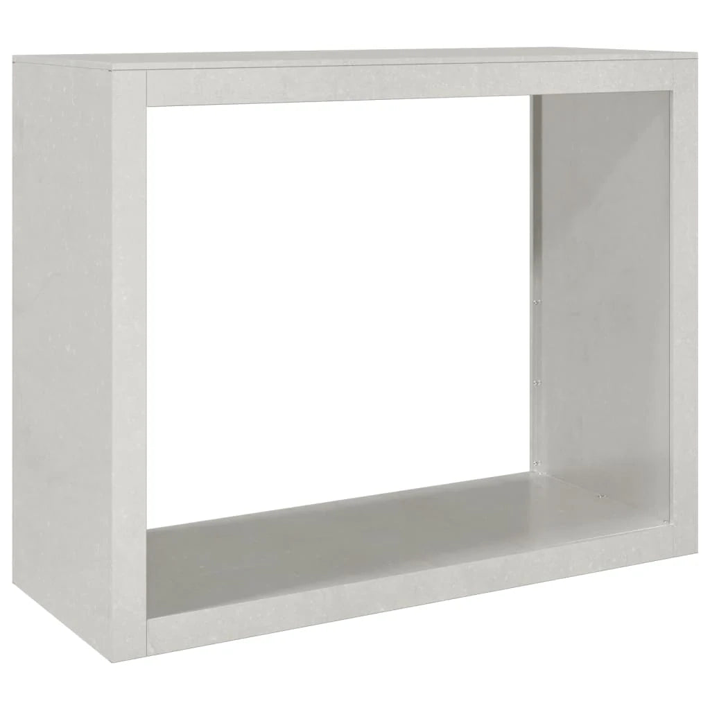 Portalegna 100 x 40 x 80 cm marrone acciaio inox 02_0043704