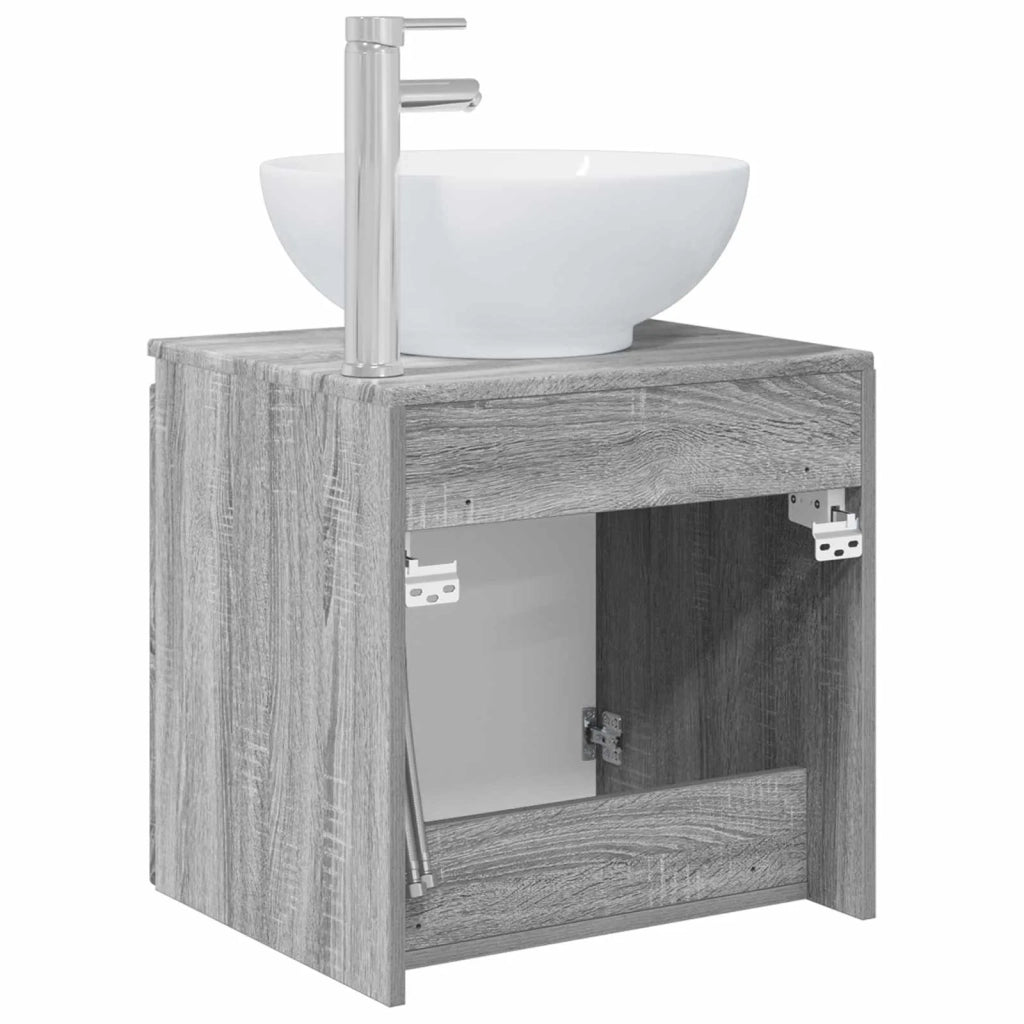Mobile Lavabo da Parete Sonoma grigio 49,5 x 44,5 x 65 cm 890448