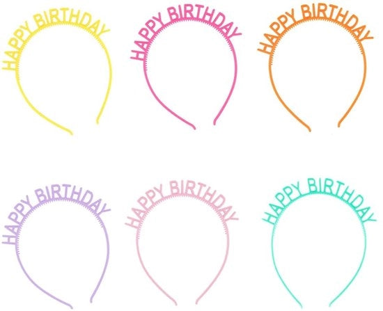 Cintura di festa per bambini - 6 colori - Decorazioni per compleanni - Reclinabile - Adatto per bambini - Riciclabile