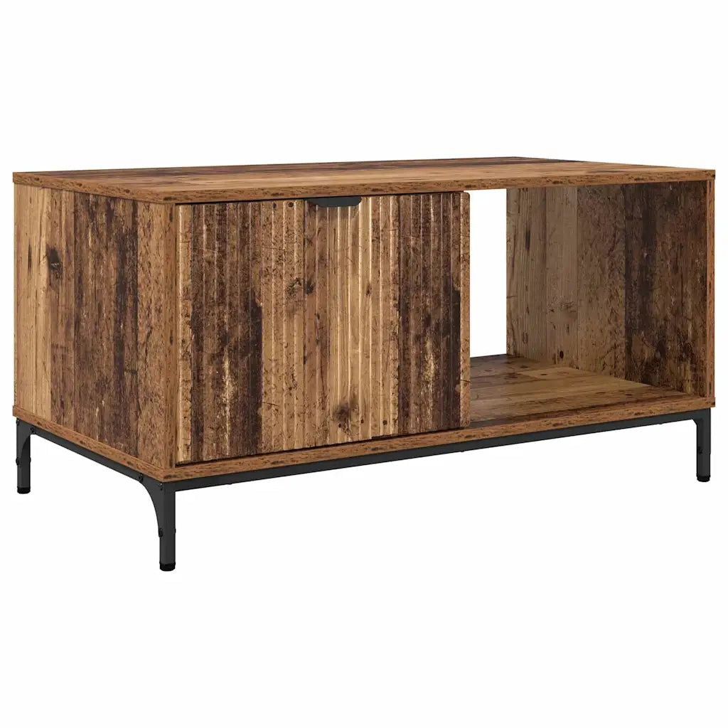 Tavolino da salotto con cassetto Legno vecchio 90 x 49 x 46 cm 883452