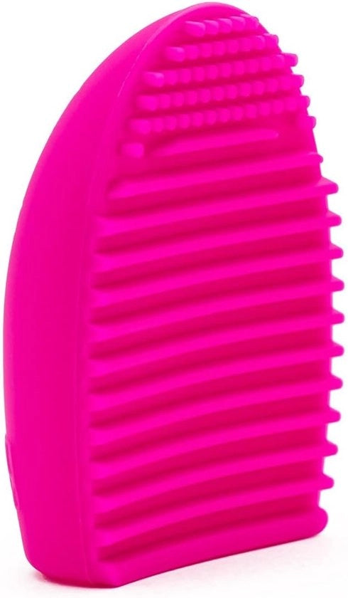 Pulitore a silicone per pennelli - Pennelli da trucco - 1 pezzo - Rosa - 7,3 x 5,5 x 3 cm