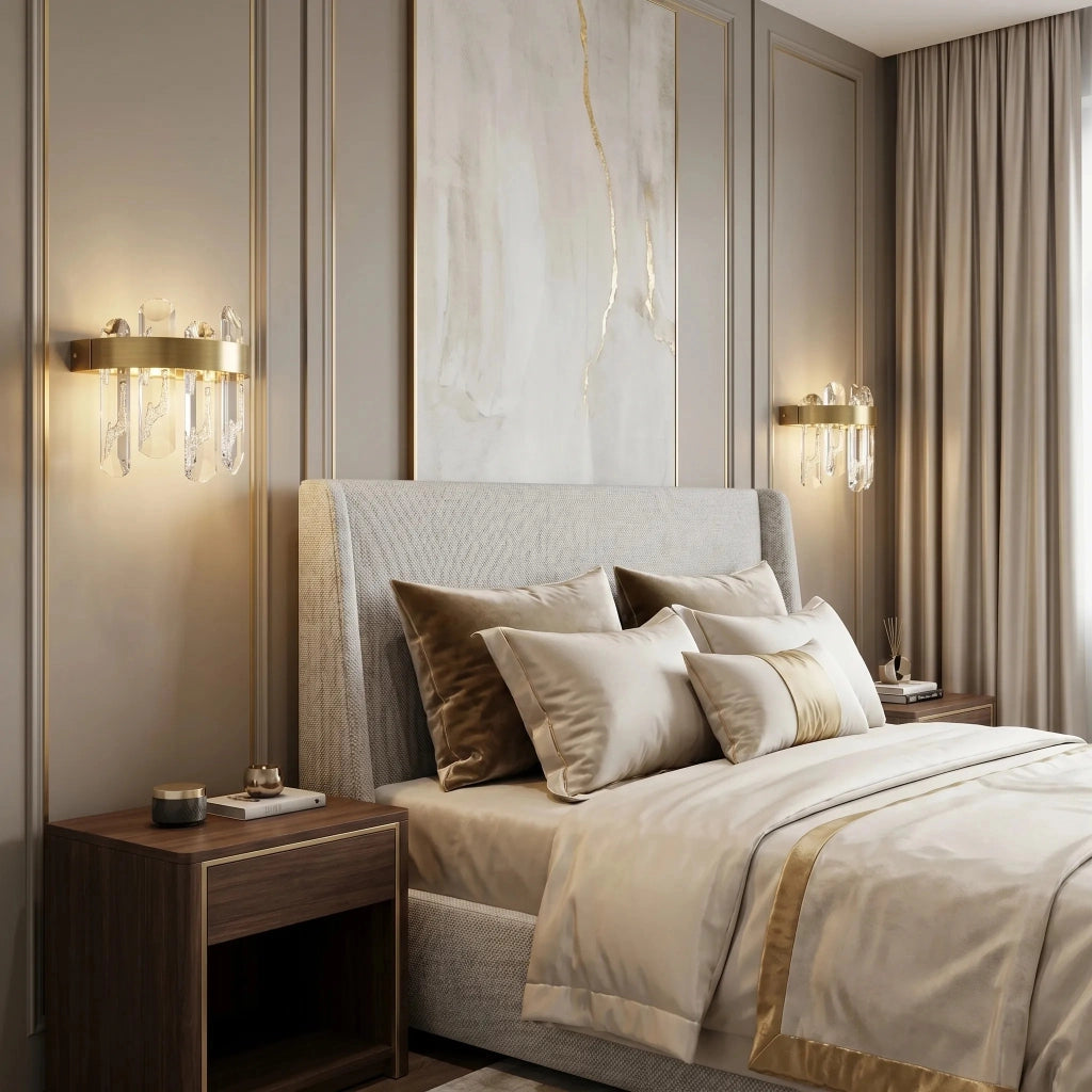 Applique Da Parete Led Swe075-w Brushed Gold