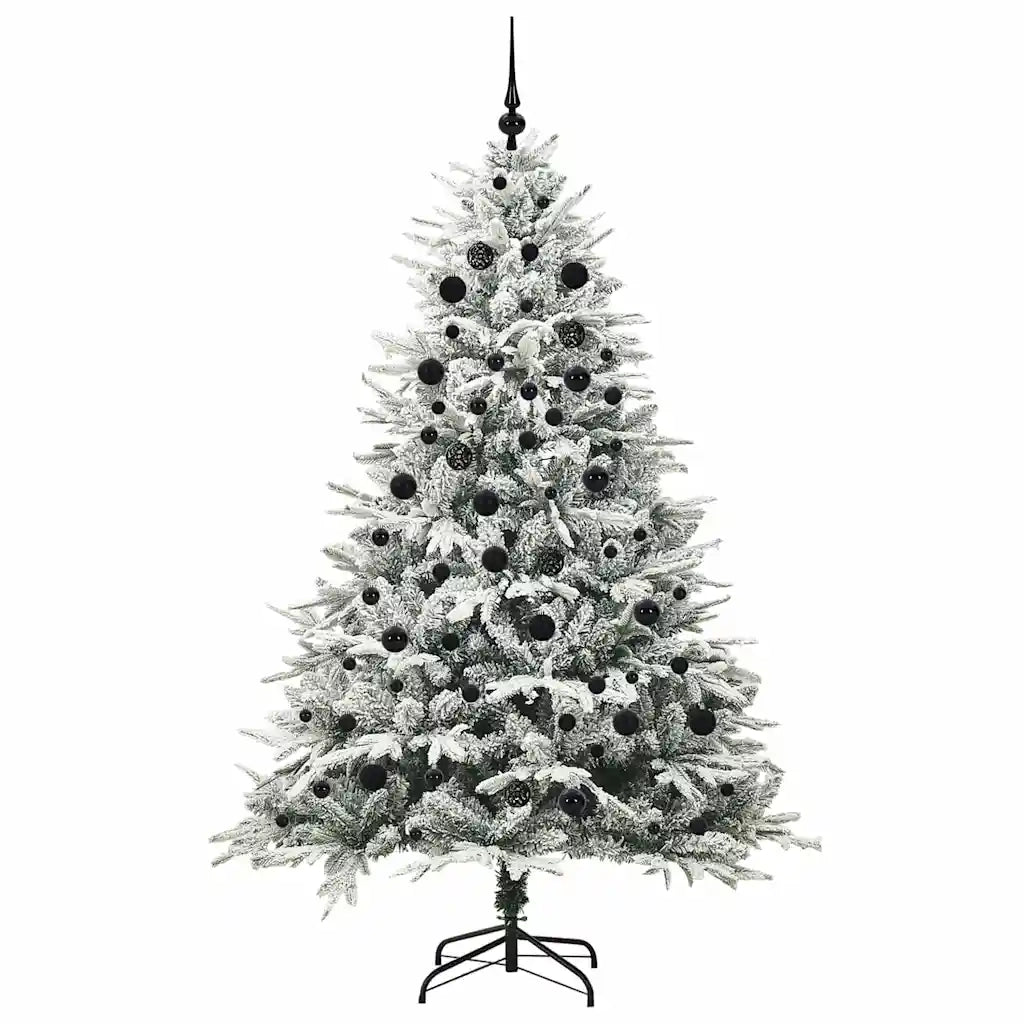 Albero di Natale | Decorazioni natalizie Artificiale Pre-illuminato con Set di Palline