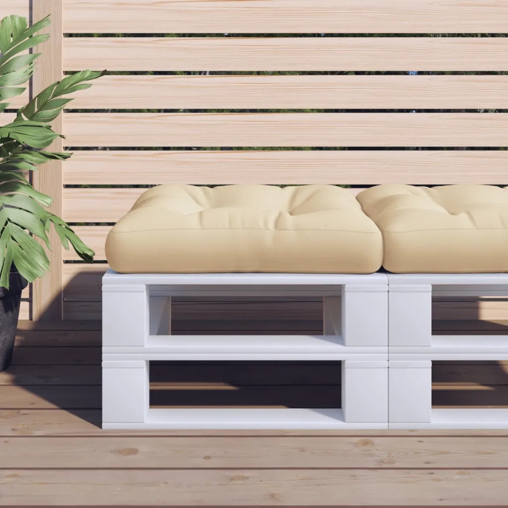 Cuscino per Pallet Beige 50x50x12 cm in Tessuto 360428