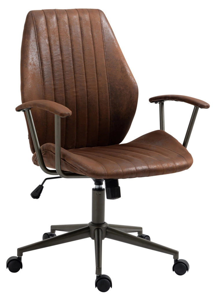 Sedia da ufficio Nampa Industrial Loft Stile antico cognac