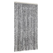 Tenda Antimosche Grigia Nera e Bianca 100x220 cm in Ciniglia CFW5608484