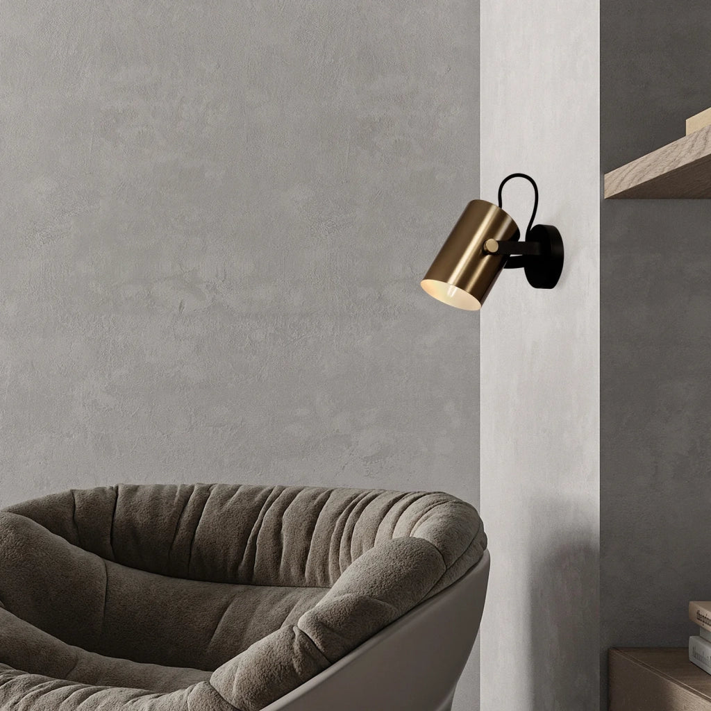 Maytoni Applique moderna Elori 1 luce E27 nero metallo