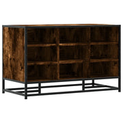 Scarpiera | Mobile per scarpe in Rovere Fumo 84x40x53,5 cm in Truciolato e Metallo